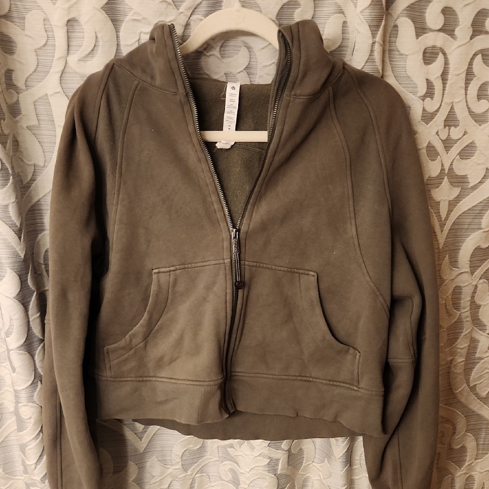 Lululemon Army Green Oversized Full Zip M/L